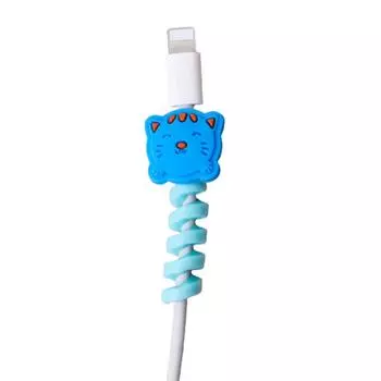 Lovely Cartoon Charger Cable Pipeline Bracket Data Cable Protective Cover Earphone Protective Cable Covering Line AVE 2