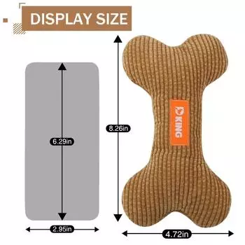 Lovely Plush Pet Dog Toy Bones Daily Fun and Teeth Clean Dog Entertainment Funny Dog Squeaky Bone Toy For Pet Puppy Chew серый