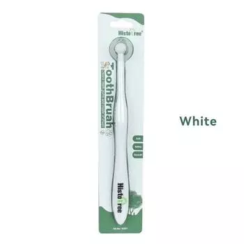 Lovely Toothbrush Burrs-free Heavy Duty Anti-crack Pet Teeth Cleaning Brush белый