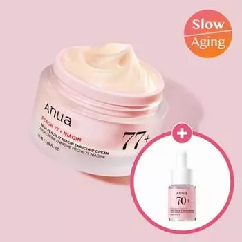 [lovelyk] Набор кремов Anua Peach 77 Niacin Enriched Cream 50 мл (+сыворотка 10мл)