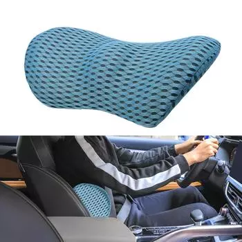 Low Back Cushion Car Pillows Seat Waist Lumbar Support Pillow Car Cushion Bed Sleeping Pillow Memory Foam Interior Accessories