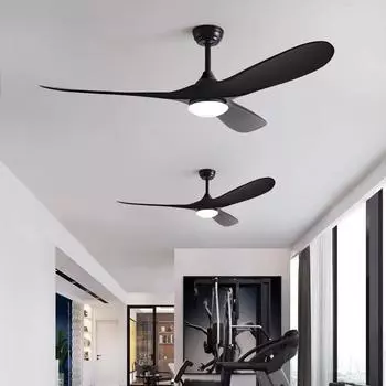 Low Floor Modern Ceiling Fan Without Light, 42 Inch DC Motor, 6-speed Wind Speed with Remote Control, Timing, LED Fan with Light 42 inches&Remote dimming белый