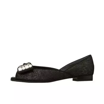 Low Heel Flat Shoes Made in Japan Black 131015200008 [Diana] 22.0cm