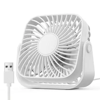 Low Noise Electronic Fan 360° Rotating Table Cooling Fan Student Fan Desk Fan Dormitory