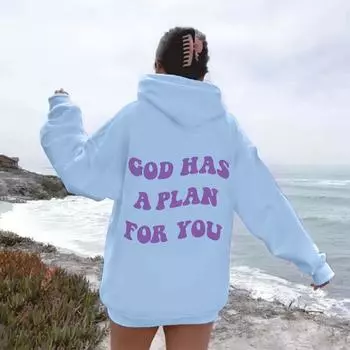 Low Shoulder Sleeves Women S Hooded Pullover Oversized Loose Casual Fleece Sweater XS серый