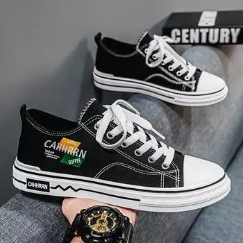 Low-top canvas shoes, student board shoes, youth spring and summer casual men s shoes 2025 new literary and versatile trendy shoes men 39
