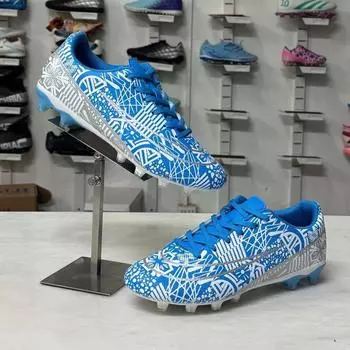 Low-top football shoes tf broken nails artificial turf nails boys and girls students competition leather foot training shoes 32