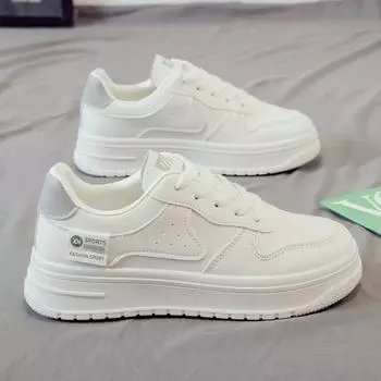 Low-top little white shoes women s spring new campus style muffin platform women s shoes student sports and leisure board shoes tide 35