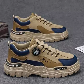 Low-top Martin shoes men s outdoor tooling shoes casual men s shoes autumn and winter 2024 rotating button sports trendy shoes men 39