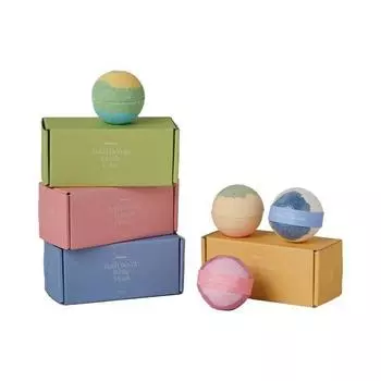 Ловец бомбочек для ванны ручной работы 180г, 2 шт, 4 вида, лимон-персик, 2 шт.