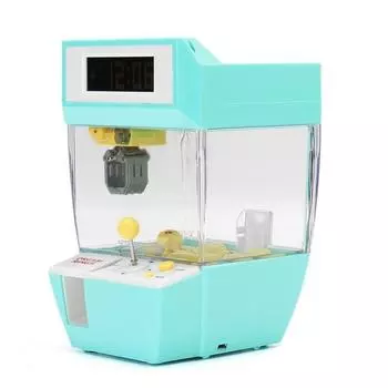 Ловец-будильник, игровой автомат с монетоприемником, кран-машина, конфетная кукла, захват, машина с когтями, синий цвет для развлечений небесно-голубой