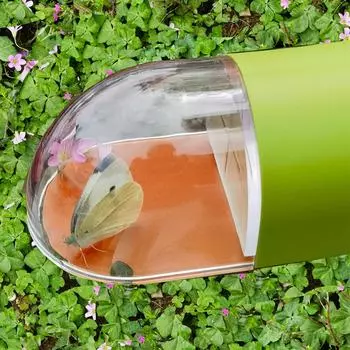 Ловец насекомых, увеличительное устройство для ловли насекомых, просмотр насекомых, исследование, бесконтактный инструмент для быстрого отсоединения насекомых для детей оранжевый
