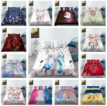 Ловец снов, домашний комплект постельного белья, комплект постельного белья с мечтательной тематикой, пододеяльник, наволочка, пододеяльник, AU, очень большое украшение для дома Baby 100x135cm