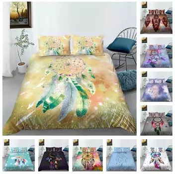 Ловец снов, домашний комплект постельного белья, комплект постельного белья с мечтательной тематикой, пододеяльник, наволочка, пододеяльник, AU, очень большое украшение для дома Baby 100x135cm