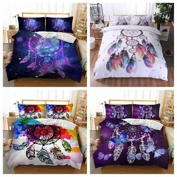 Ловец снов одеяло пододеяльник Doona покрывало комплект односпальная кровать размера «queen-size» наволочки для кровати размера «king-size» Single 135x200cm