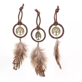 Ловец снов орнамент стены автомобиля орнамент брелок Xm068 коричневый