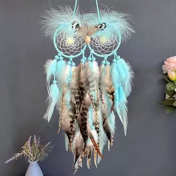 Ловец снов, плетеные вручную перья, подвесные колокольчики для гостиной, творческая гостиная, настенные украшения, праздничные подарки, украшения для дома