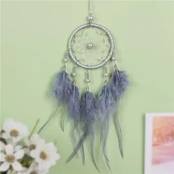 Ловец снов подвесные украшения для автомобиля перо подвеска для зеркала автомобиля автомобильные аксессуары для девочек домашний авто интерьер декор автомобильные подвески серый