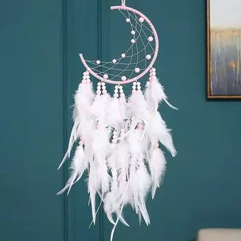 Ловец снов ручной работы для девочек, колокольчики, домашний подвесной Ловец снов, детский декор для спальни в скандинавском стиле E
