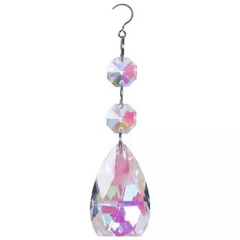 Ловец Солнечного Света Световые Аксессуары Новое Поступление Садоводство Цветное Освещение Шар Восьмигранная Бусина Серьги Подвеска с Крючком Хрустальная Подвеска One Size