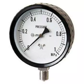 Lower right stainless steel pressure gauge G3112610.1MP