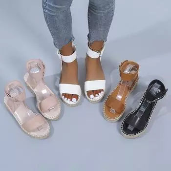 Lowest Price Designer Casual Women s Shoes Sandals Composite Soles High Heels Summer Sandals for Ladies 40 чёрный