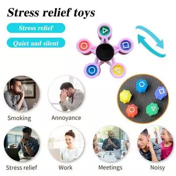 Ловля камня Fidget Spinner Toy DIY Spinner Toy со съемными гнездами Stone Kids Teens Adults Снятие стресса и беспокойства Сенсорный пальчиковый гироскоп
