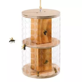 Ловушка для древесных ос, уличная подвесная ловушка для насекомых, нетоксичные липкие доски, ловушка для мух Yellow Jacket