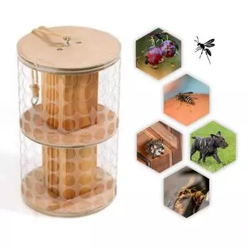 Ловушка для древесных ос, уличная подвесная ловушка для насекомых, нетоксичные липкие доски, ловушка для мух, желтых ос, плотничьих пчел