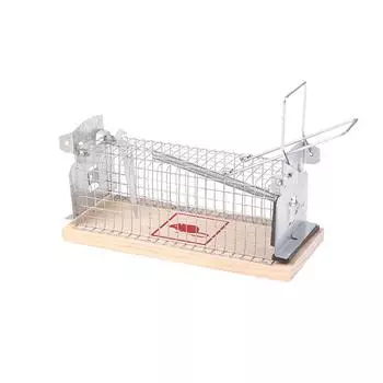 Ловушка для крыс в помещении и на улице Клетка для крыс Pout Rat Smart Многоразовая самоблокирующаяся мышеловка Предотвращает повреждение дома мышами Клетка S 2pcs