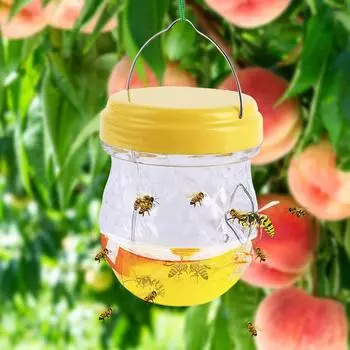Ловушка для ловли мух ос, пчел, подвесные ловушки для ловли шершней, многоразовые нетоксичные средства борьбы с вредителями для домашнего сада, садовой фермы