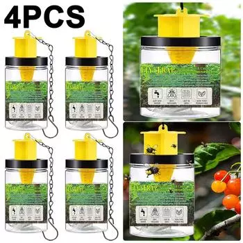 Ловушка для мух из полипропилена и проволочной цепи для парков/садов/овощей (В)