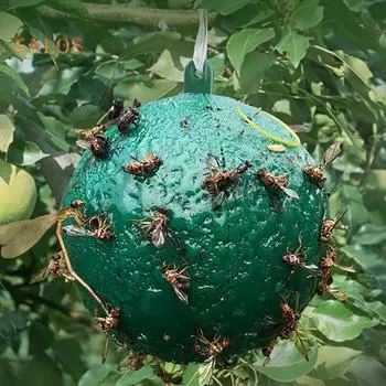 Ловушка для мух THG, подвесная липкая круглая ловушка для комаров и насекомых для парковой кухни жёлтый