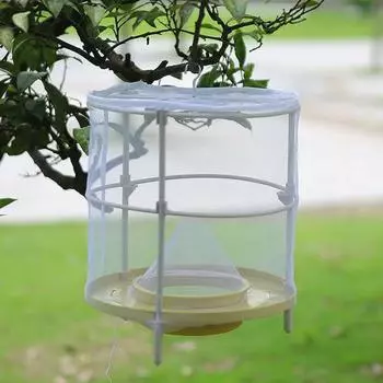 Ловушка для ос, плодовых мух, мух, насекомых, ловушка для меда, ловушка-убийца, нетоксичная, ловушка для борьбы с вредителями на деревьях, инструмент для ловли мух светло-серый