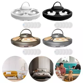 Ловушки для блох USB-лампа для ловли блох с 5 липкими сменными дисками и 4 режимами светодиодного освещения, ловушка для блох и мух, электрическая ловушка для уничтожения насекомых A