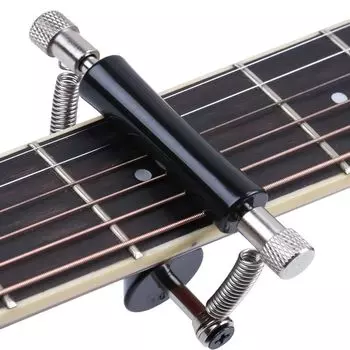 LOYELEY Rolling Guitar Capo Capo Вкус Rolling Capo String Rolling Capo Rolling Capo для мгновенного перемещения Простая установка чёрный