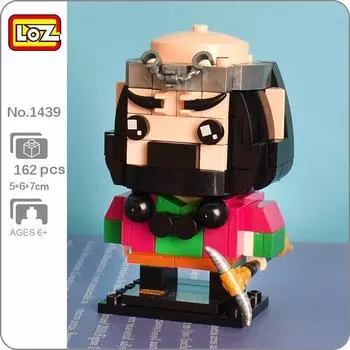 LOZ 1439 Legend Journey To The West Monk Sha Monster Weapon 3D модель DIY Мини-блоки Кирпичи Строительная игрушка без коробки