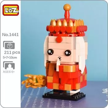 LOZ 1441 Legend Journey To The West Master Tang буддийский монах 3D модель DIY мини-блоки кирпичи строительная игрушка без коробки
