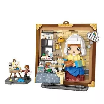 LOZ Mini Block Nano Block Симпатичная картина Знаменитая серия картин, 04. Молоко Сделано, 04. Milk Made, популярные корейские игрушки