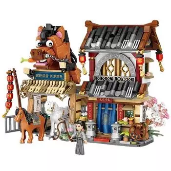 LOZ Miniblock Nanoblock Stable, LOZ Stable, популярные корейские игрушки