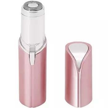 LOZENSTAR Lip Shaver электрическая бритва стержневого типа компактная со светодиодом маленькая вращающаяся на батарейках розовая ALS945 женская (Оборудованный свет)