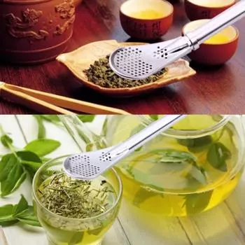 Ложка Чайный Фильтр Мате Чайные Соломинки Из Нержавеющей Стали Соломинка Bombilla Тыква