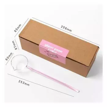 Ложка чашка розового цвета 1 шт креативный молочный десерт стеклянный цветной наконечник ложка большая суповая ложка синий