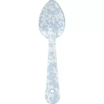 Ложка Crow Canyon Small Spoon D49, нежно-голубой мрамор, 1 шт., популярная корейская посуда