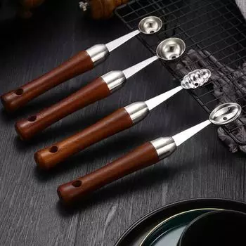 Ложка для дыни из нержавеющей стали Многофункциональная ложка для дыни Гаджеты для еды Совок для фруктов Фрукты Овощи Small Melon Spoon