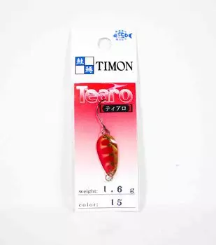 Ложка для форели Jackall Timon Tearo 1,6 грамма 15 Red & Gold Yamame (2183)