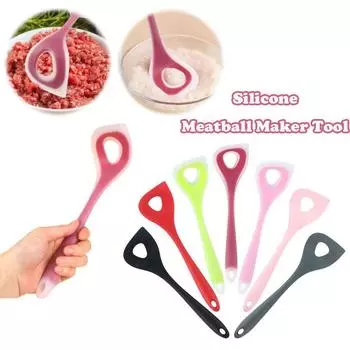 Ложка для фрикаделек, силиконовая ложка для прессования фрикаделек, креативный инструмент для приготовления фрикаделек Red2