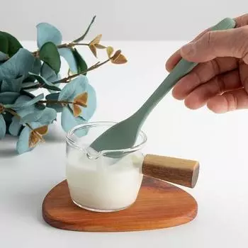 Ложка для йогурта Silgarden, зеленая, 1 шт., популярная корейская посуда.