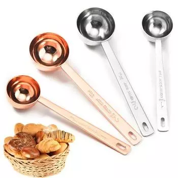 Ложка для кофе, гладкая, термостойкая, противоскользящая, с зеркальной отделкой, приспособление для измерения сахара, кухонный аксессуар 15ml серебряный