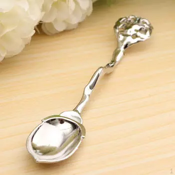 Ложка для кофе с длинной ручкой, чайная ложка для смешивания супа, приправ, десертная ложка, серебро